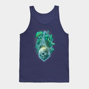 Crystal Skull with Mushrooms Tank Top